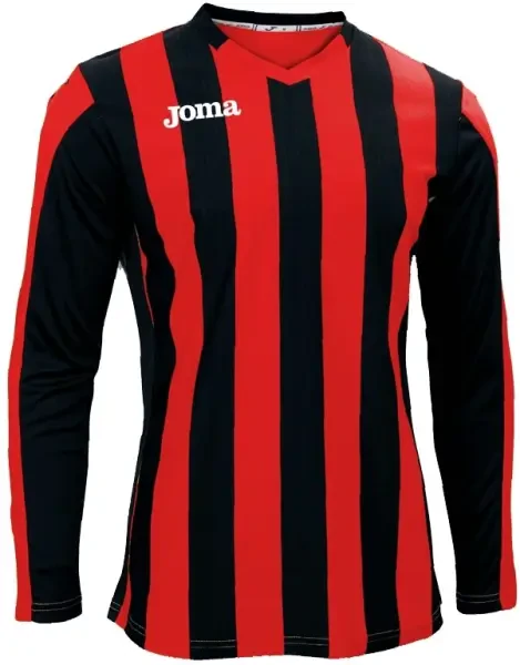 Joma Copa Long Sleeve Jersey - Red/Black - 2XS (end of line)