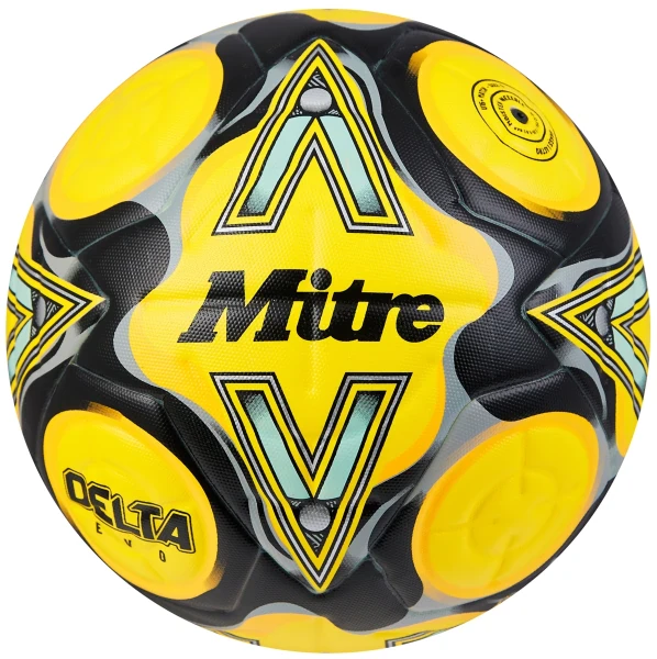 Mitre Delta Evo 24 Football - Yellow/Black/Grey