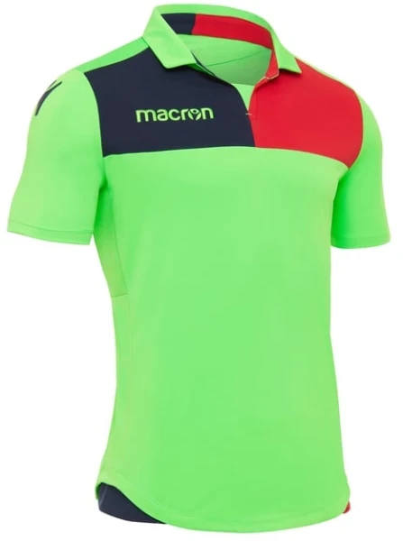 Macron Nunki Shirt - Neon Green / Navy / Red