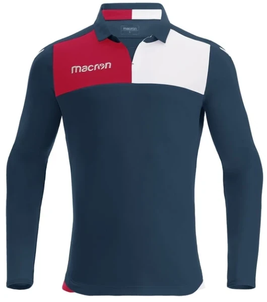 Macron Nunki Long Sleeve Shirt - Navy / Red / White