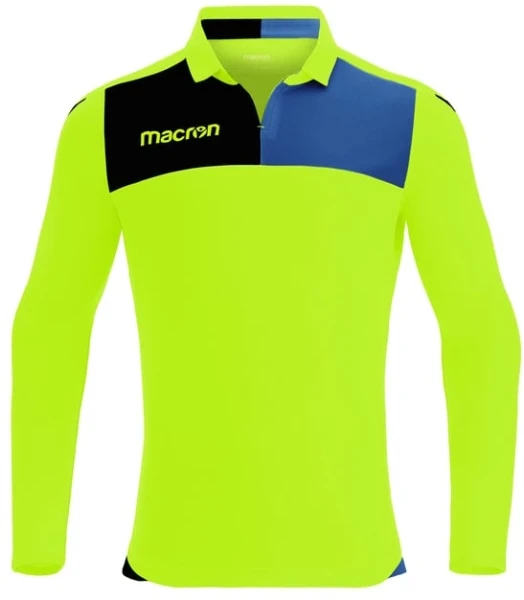 Macron Nunki Long Sleeve Shirt - Neon Yellow / Black / Royal