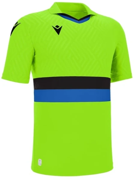 Macron Charon Eco Shirt - Neon Green / Black / Royal