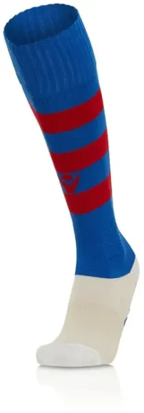 Macron Hoops Socks - Royal / Red