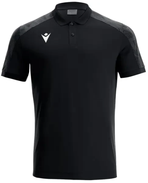 Macron Rock Polo Shirt - Black / Dark Grey