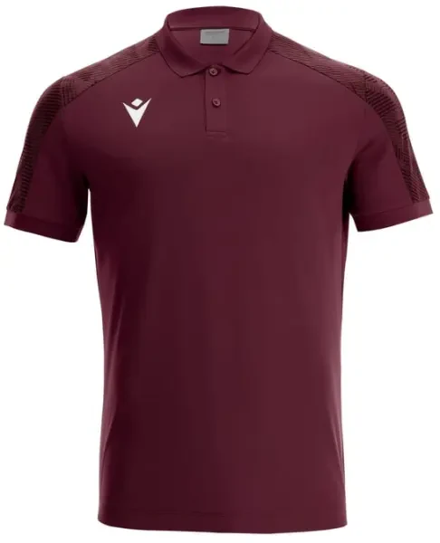 Macron Rock Polo Shirt - Cardinal / Dark Cardinal