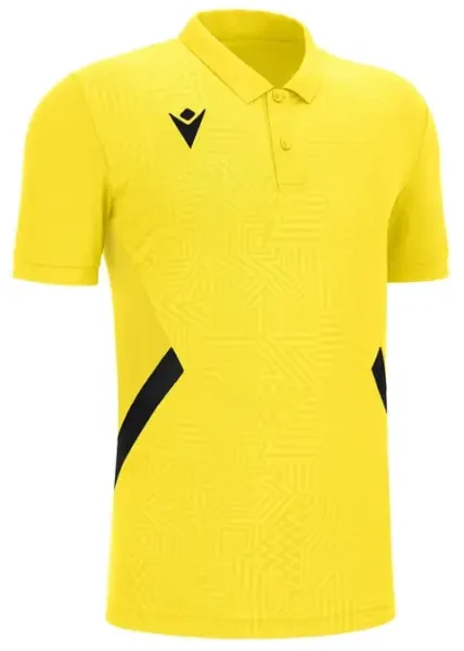 Macron Rap Polo Shirt - Yellow / Black