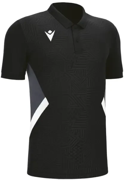 Macron Rap Polo Shirt - Black / White