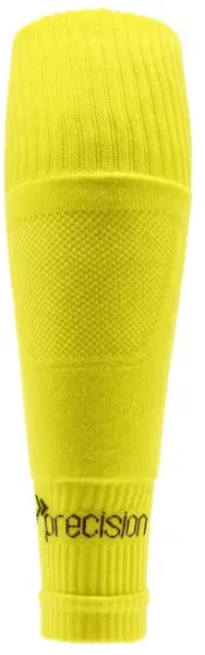 Precision Plain Pro Footless Sleeve Socks - Yellow