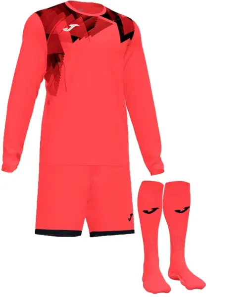 Joma Zamora VI Goalkeeper Set - Fluor Coral/Black - Large (end of line)