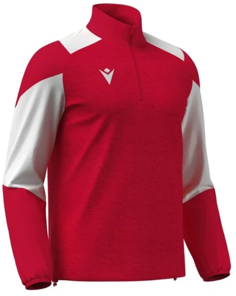 Macron Cuzco 1/4 Zip Training Top - Red / White