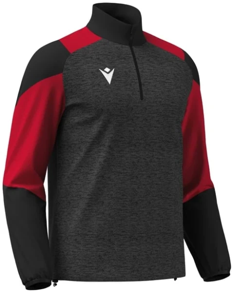 Macron Cuzco 1/4 Zip Training Top - Black / Red