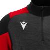 Macron Izel 1/4 Zip Training Top - Black / Red