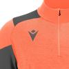 Macron Izel 1/4 Zip Training Top - Neon Coral / Anthracite