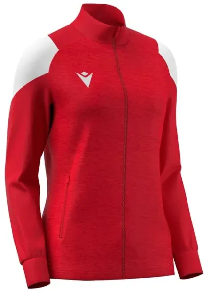 Macron Valkyria Women's Full Zip Track Top - Red / White