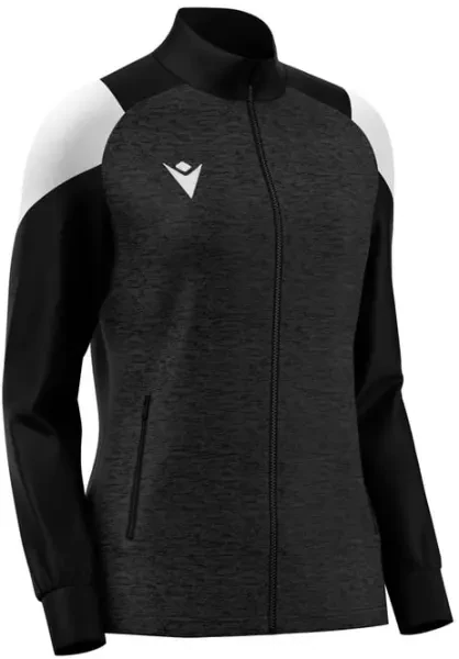 Macron Valkyria Women's Full Zip Track Top - Black / White