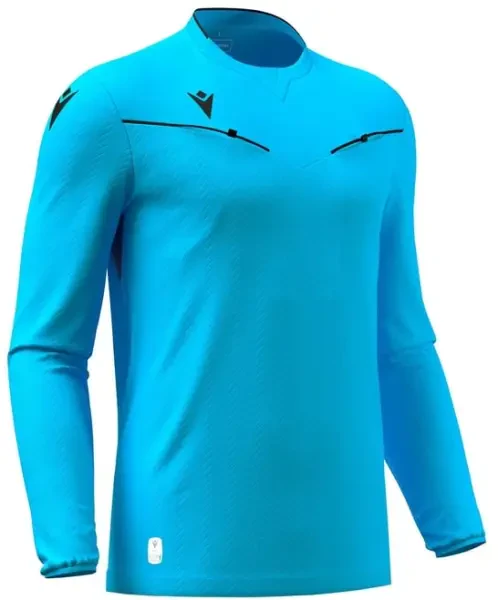 Macron Ponnet Eco L/S Referee Shirt - Neon Sky