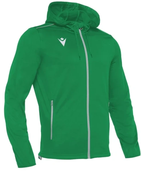 Macron Freyr Full Zip Hooded Training Top - Green