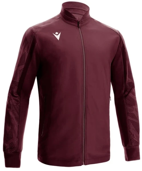 Macron Achilles Full Zip Training Top - Cardinal