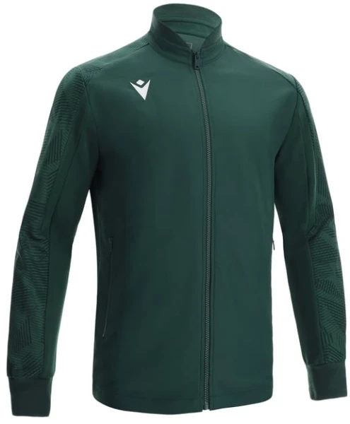 Macron Achilles Full Zip Training Top - Bottle Green