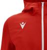 Macron Tiamat Full Zip Hooded Training Top - Red / White