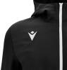 Macron Tiamat Full Zip Hooded Training Top - Black / White