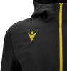 Macron Tiamat Full Zip Hooded Training Top - Black / Yellow