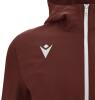 Macron Tiamat Full Zip Hooded Training Top - Cardinal / White