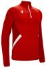 Macron Fraser 1/4 Zip Training Top - Red / White