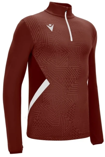 Macron Fraser 1/4 Zip Training Top - Cardinal / White