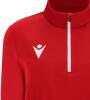 Macron Maira Women's 1/4 Zip Training Top - Red / White