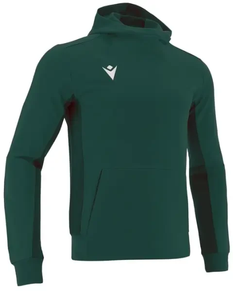 Macron Electro Hoodie - Bottle Green / Light Bottle Green