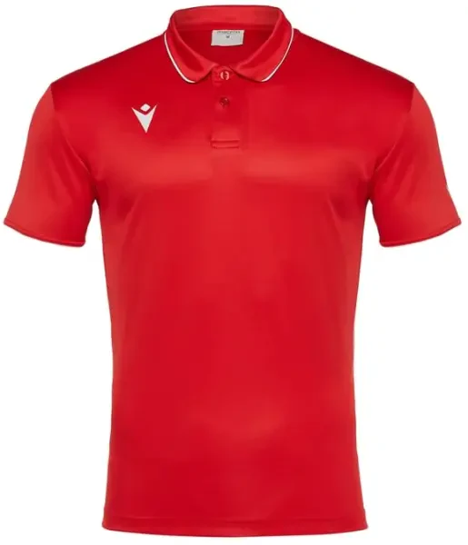 Macron Draco Hero Polo Shirt - Red / White