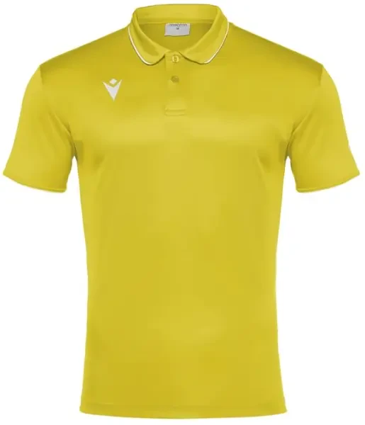 Macron Draco Hero Polo Shirt - Yellow / White