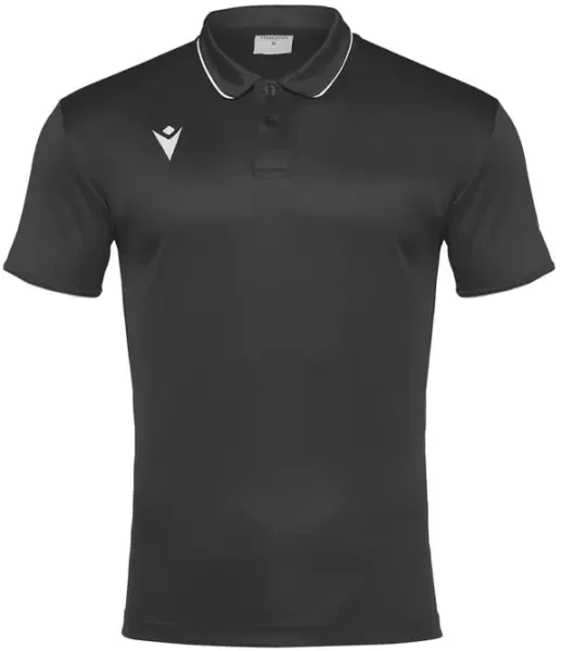 Macron Draco Hero Polo Shirt - Anthracite / White