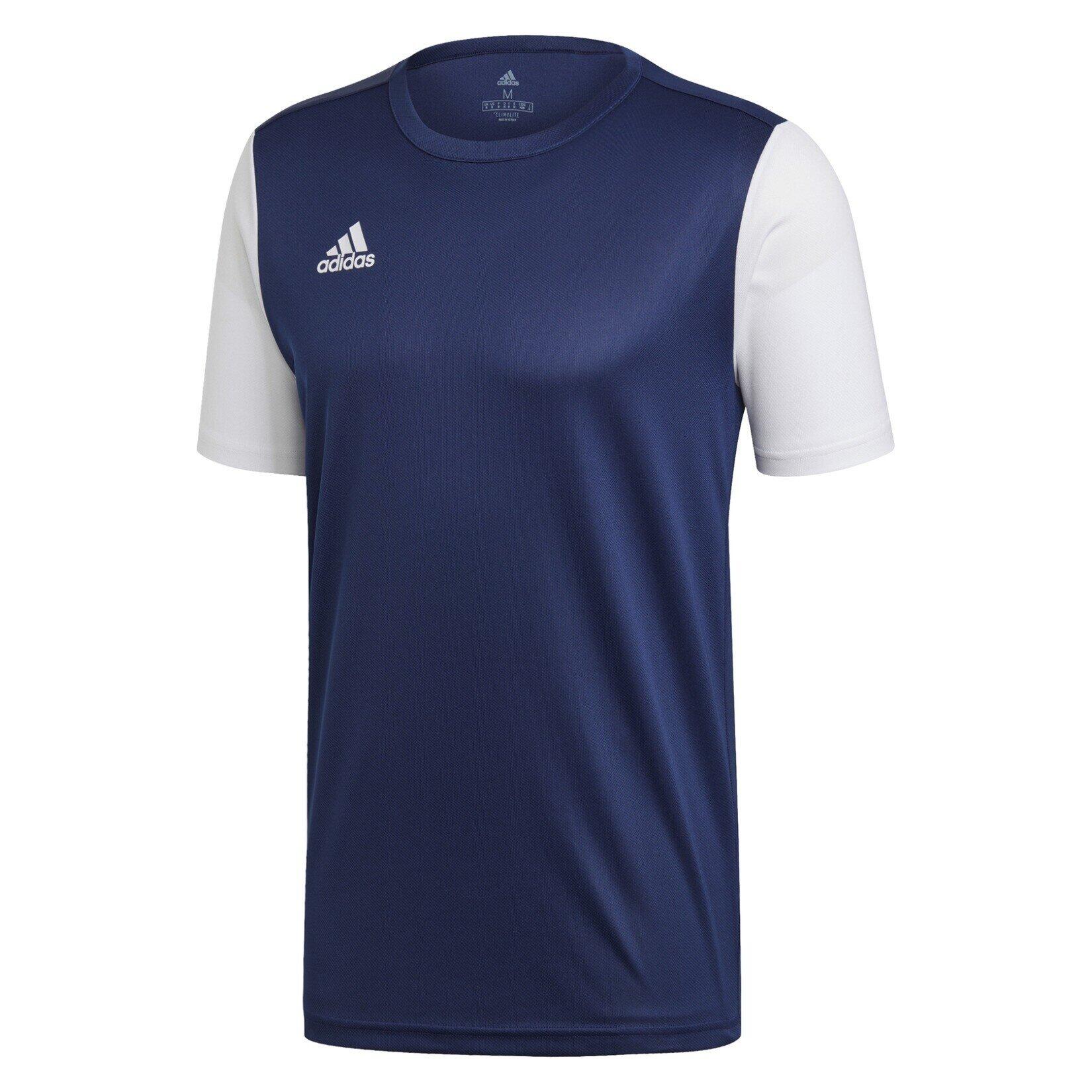 Adidas dark cheap blue shirt