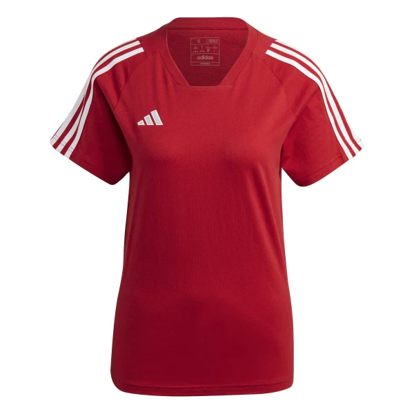 Adidas Tiro 23 Competition Women's Cotton T-Shirt - Team Power Red 2
