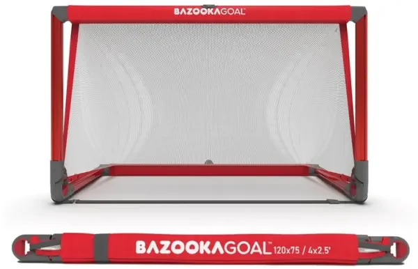 Bazooka Goal 4' x 2.5' x 2.5' (Aluminium) - Red / White