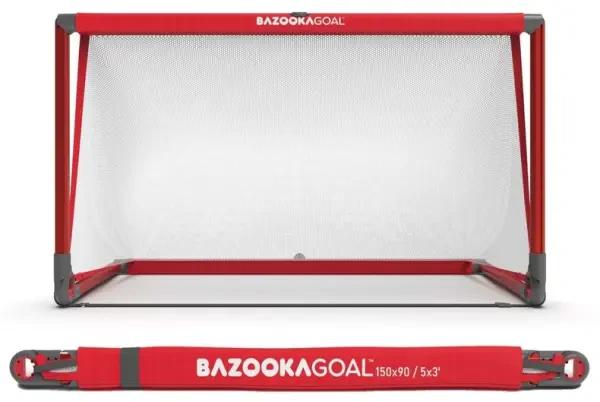 Bazooka Goal 5' x 3 x 3' (Aluminium) - Red / White