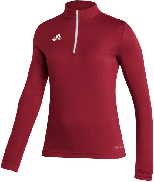 Adidas Entrada 22 Women's Training 1/4 Zip Top - Team Power Red