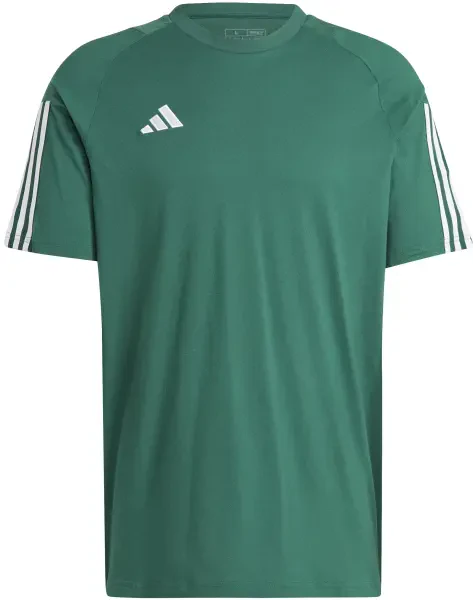 Adidas Tiro 23 Competition Cotton T-Shirt - Team Dark Green / White