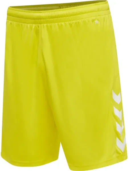 Hummel XK Poly Shorts - Yellow/White - Large (end of line)