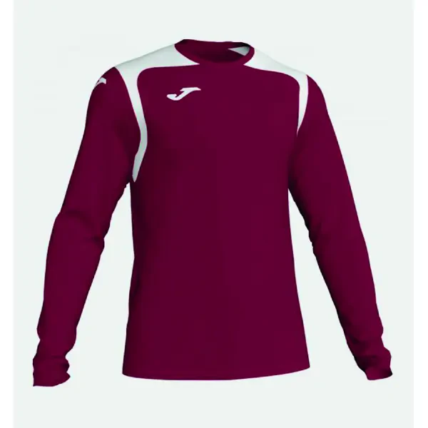 Joma Champion V T-Shirt - Burgundy / White -2XS (End of Line)