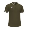 Joma Confort II S/S Polo Shirt- Olive / White