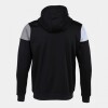 Joma Crew V Zip-Up Hoodie - Black / Grey / White