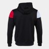 Joma Crew V Zip-Up Hoodie - Black / Red / White