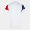 Joma Crew V Polo Shirt - White / Red / Navy