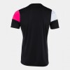Joma Crew V Shirt - Black / Pink / White