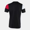 Joma Crew V Shirt - Black / Red / White