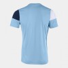 Joma Crew V Shirt - Sky Blue / Navy / White