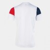 Joma Crew V Shirt - White / Red / Navy